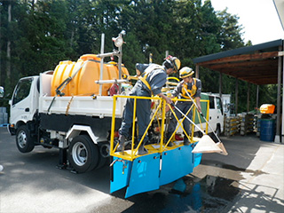 除草剤散布訓練